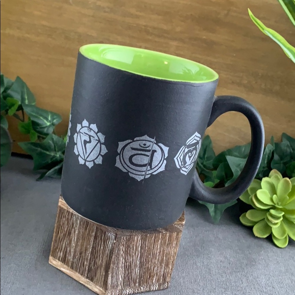Black and Silver Chakra Mug
